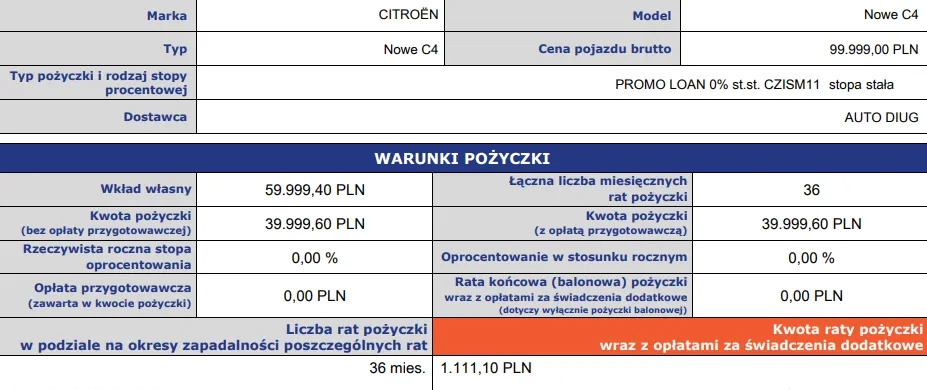 Citroen C4 cena 99999 przebieg: 9, rok produkcji 2023 z Golina małe 211